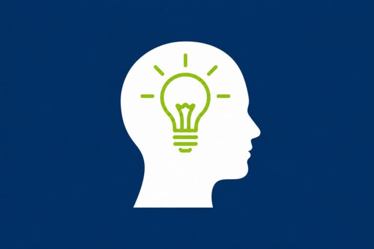 Types of interviewers illustrated by a head silhouette with a lightbulb