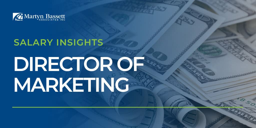 Director of marketing salary insights graphic for a founding marketing hire
